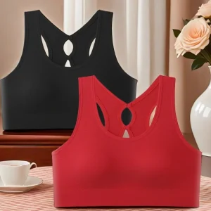 Two-piece women's high-elastic sports bra