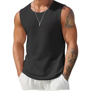 Men s Ribbed Knit Tank Tops