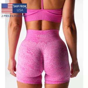 2Pcs Seamless Shorts Women